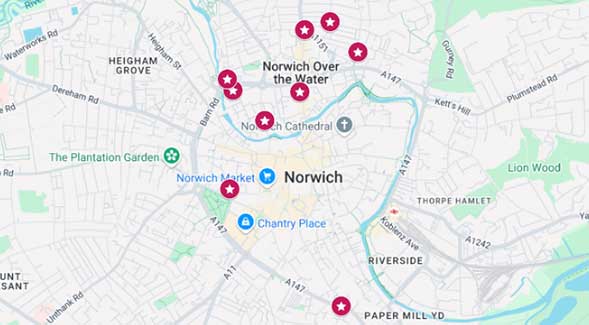 Where to play Bar Billiards in Norwich. Photo courtesy of Mr P Lievens